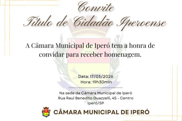 Entrega de Títulos de Cidadão Iperosense